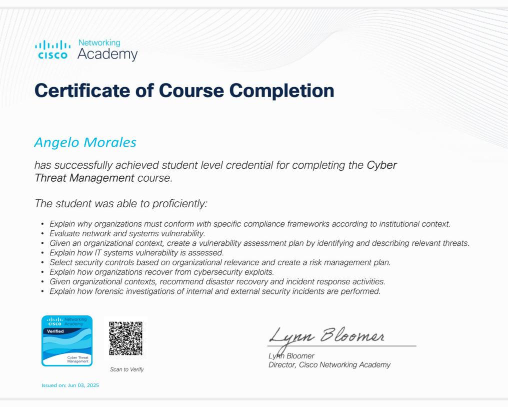 Cyber Threat Management