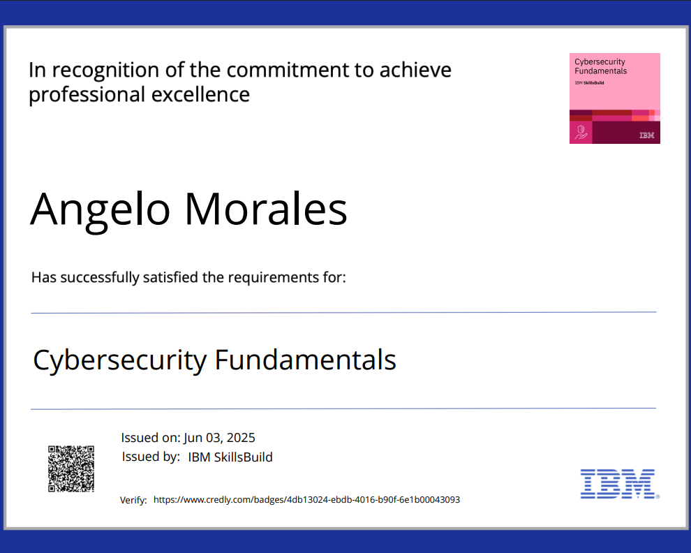 IBM Cybersecurity Fundamentals